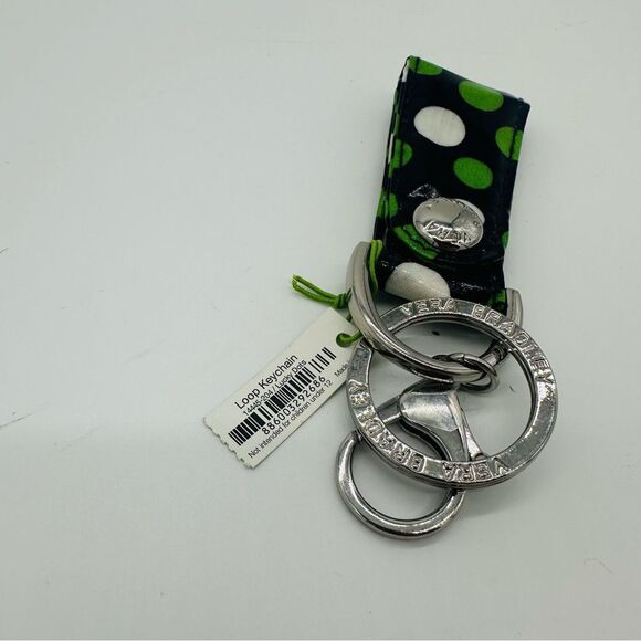 NWT Vera Bradley Loop Keychain Polka Dot - Picture 4 of 4